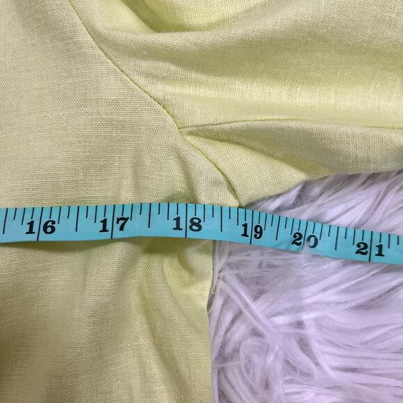 Apt 9 Light Neon Green Linen Blazer Size Medium - Picture 11 of 11